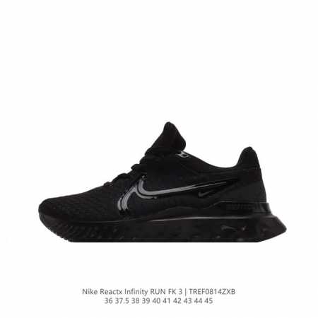 耐克 Nike React Infinity Run Fk 3 Prm 公路跑步鞋。助你在疾速跑后快速恢复，明天继续挑战耐力跑，你的征程它都能稳稳守护。 加宽前 - 点击图像关闭