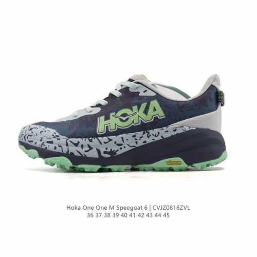 公司级 Hoka One One Speedgoat 6 飞速羚羊6 飞速羚羊系列的第六代越野跑鞋男女士运动鞋，鞋款采用动态鞋面与内部支撑系统，并搭载Hoka久