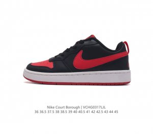 耐克 Nike Court Borough Low 低帮百搭透气休闲运动板鞋男女鞋 采用经久耐穿的材料 焕新演绎经典外观 匠心鞋头和中足设计 经典鞋带 橡胶外底