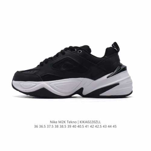 真标 耐克 Nike M2K Tekno 男女子运动鞋厚底老爹鞋经典复古休闲慢跑鞋。从 Monarch 系列汲取灵感，以太空时代细节演绎未来风范。分层鞋面借鉴自