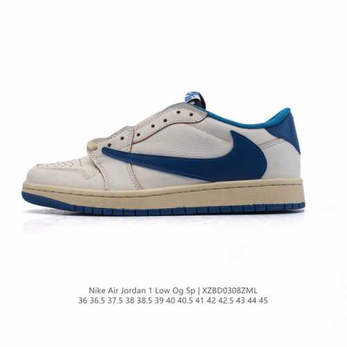 220 【公司级】真标 耐克/Nike Air Jordan 1 Low Og Sp"Military Blue"Aj1乔1倒勾低帮篮球鞋 Aj1 乔丹1代 A