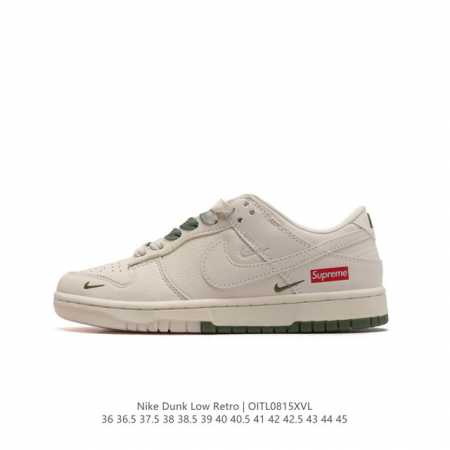 耐克 Nike Dunk Low Retro 运动鞋复古运动滑板鞋。作为 80 年代经典篮球鞋款，起初专为硬木球场打造，后来成为席卷街头的时尚标杆，现以经典细节 - 点击图像关闭