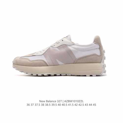 真标 Nb 新百伦 New Balance 327系列复古休闲运动慢跑鞋时尚男女运动鞋 以更纯粹的复古风格设计打造的全新造型 侧身还以解构设计，将 N 字标志以