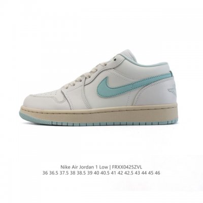 耐克 乔丹Air Jordan 1 Low Aj1 乔1 乔丹1代Aj1 低帮复古文化休闲运动篮球鞋，从1985 年面世的元年款汲取设计灵感，采用简洁大方的经典