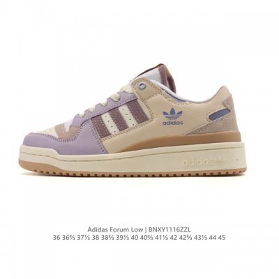 Adidas 阿迪达斯 三叶草 Forum Low 男女运动板鞋 2025年新款 蛇年限定 摩登演绎篮球风的经典鞋。英文的“Forum”，是进行表达的场所，在这