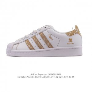 公司级 阿迪达斯 Adidas Superstar 2025年新款鞋子 蛇年新款 经典贝壳头系列 新款休闲板鞋潮流男女士运动鞋 。鞋面皮革拼接材质 标志性的贝壳