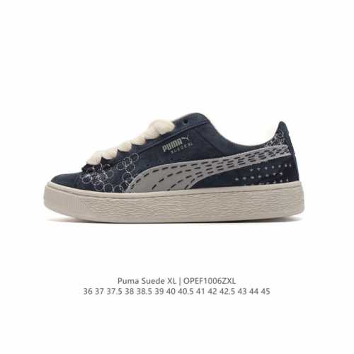 彪马puma Suede Xl 低帮复古轻便透气防滑减震休闲鞋 小白鞋 厚底增高运动板鞋 类型：男女鞋 尺码: 36-45含半码 货号：398708-01 编码