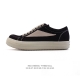 公司级 Rick Owens 复古百搭 时尚 舒适透气 耐磨 休闲鞋 市售最高版本 Rick Owens 瑞克 欧文斯 粗鞋带 低帮高街休闲运动板鞋 原鞋开发