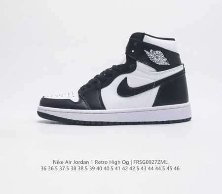 头层皮 耐克 Nike Air Jordan 1 Retro High Og 乔丹一代篮球鞋复刻运动鞋 皮面高帮板鞋的设计灵感源自运动夹克 带你重温入选球队时刻 - 点击图像关闭