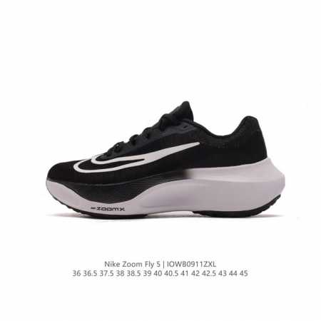 耐克 Nike Zoom Fly 5 运动鞋男女士公路跑鞋竞速跑步鞋厚底增高老爹鞋。采用耐用的设计，不仅可以部署在您最喜欢的比赛的起跑线上，还可以部署在征服后的 - 点击图像关闭