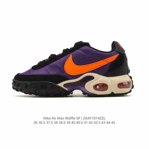 新品 耐克 Nike Air Max Waffle Sp Action Green 休闲跑步鞋 气垫缓震运动鞋华夫饼Sp发售！Fv6946-301这款鞋款融合了