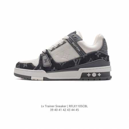 公司级 路易威登 Louis Vuitton LV路易威登板鞋 时尚运动鞋 潮厚底增高鞋 。舒适防滑底和百搭性霸屏整个时尚娱乐圈，细节调整完美主义！鞋面采用柔软 - 点击图像关闭