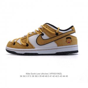 270 【公司级】耐克 联名 Nike Dunk Low Lthr/Ow 解构绑带滑板鞋 Sb系列经典复古运动鞋。双鞋带系统延续了今年的代表性风格，搭配亮色鞋带