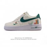 公司级 Af1耐克 Nike Air Force 1 ‘07 Low 空军一号 小白鞋 2025年新款 低帮厚底增高运动板鞋 刺绣小√勾 招财进宝 天降横财 原