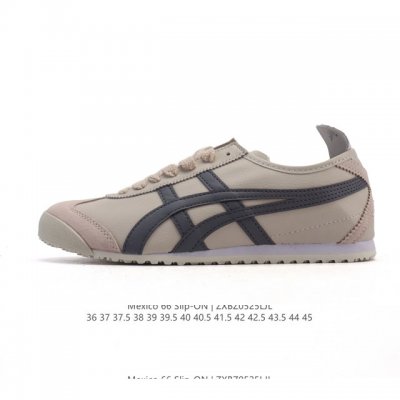 asics 亚瑟士 女鞋真标半码制 配足弓鞋垫 日产经典老牌-鬼塚虎 Onitsuka Tiger Mexico 66经典墨西哥系列复古经典百搭板鞋休闲运动鞋慢