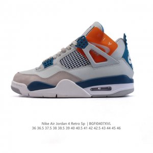 公司级 耐克 Nike Air Jordan 4 Retro Og迈克尔 乔丹Aj4代乔4 中帮复古休闲运动文化篮球鞋 2025年新款 新年红鞋子。秉承轻量化的