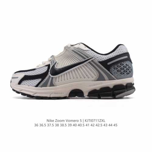 Nike 耐克夏季 Zoom Vomero 5 运动鞋休闲训练跑步鞋。Nike Zoom Vomero 5 男女子运动鞋妥帖包覆足部，提供透气支撑效果。耐穿材料