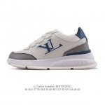 新品公司级 Lv Classic运动鞋 Lv 路易威登Louis Vuitton路易威登Lv男女鞋Classic运动鞋2025款小牛皮字母休闲鞋白色1Ahstf