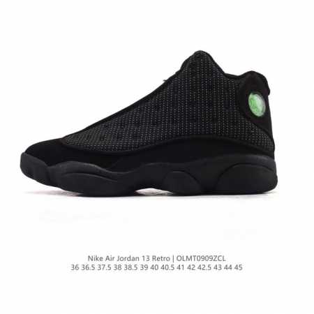 公司级 耐克 Nike Air Jordan 13 Retro 高帮 Aj13 乔丹13代 乔丹篮球鞋系列运动鞋 Airjordan 13以黑豹的风格制成，从猫 - 点击图像关闭