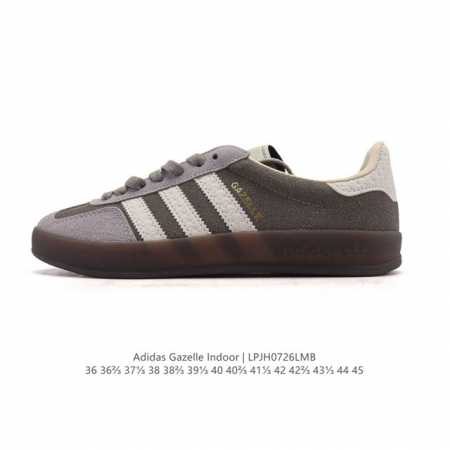 特价公司级 阿迪达斯 Adidas Originals Gazelle Indoor复古三叶草防滑透明橡胶板鞋经典运动鞋。这款经典鞋,忠于原版设计,缀撞色三条纹 - 点击图像关闭