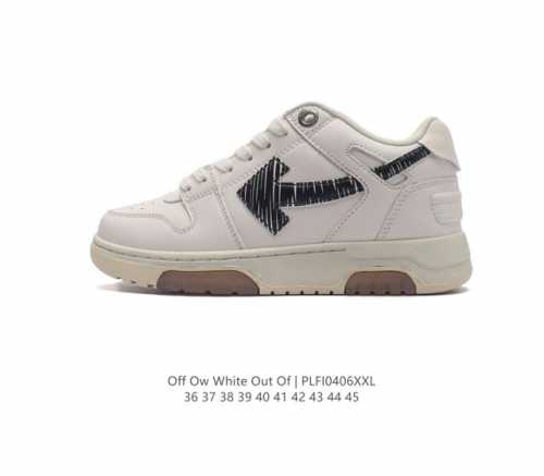 当红美潮,设计师独立品牌off-White C O Virgil Abloh Out Of Office Low-To Leather Ow联名 箭头off-W