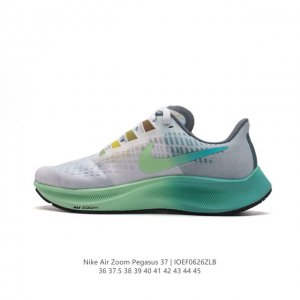 耐克 Nike Air Zoom Pegasus 37 登月跑鞋登月37代 马拉松 透气缓震疾速跑鞋超级飞马涡轮增压马拉松休闲运动慢跑鞋鞋。采用透气网眼鞋面搭配