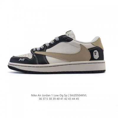 公司级 耐克 乔丹Air Jordan 1 Low Aj1 乔1 乔丹1代Aj1 低帮复古文化休闲运动篮球鞋。从1985 年面世的元年款汲取设计灵感，采用简洁大