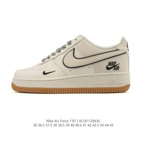 公司级 Af1耐克 Nike Air Force 1 ‘07 Low 空军一号 厚底增高百搭运动板鞋 原楦头原纸板 打造纯正空军版型，专注外贸渠道 全掌内置蜂窝