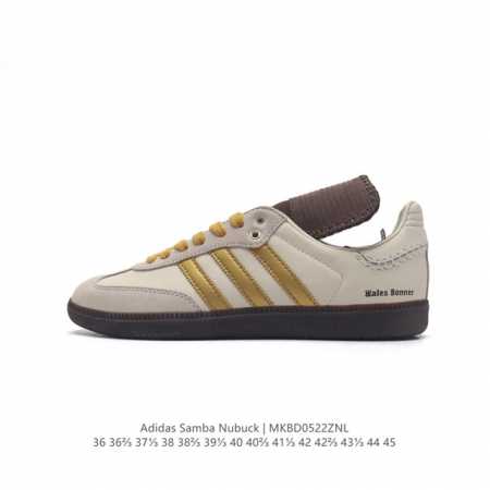 阿迪达斯 Adidas Wb Sambanubuck 三叶草 经典复古运动板鞋 性价比天花板 先行尝鲜版。桑巴纪念日系列德训鞋。Adidas 近70年的经典sa - 点击图像关闭