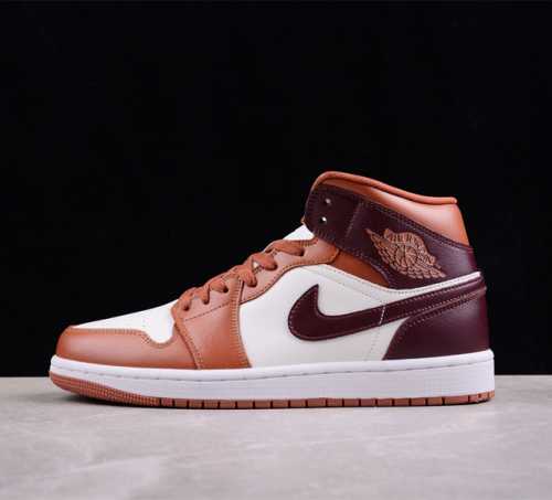 Air Jordan 1 Mid Aj1 乔1焦糖棕 中邦文化休闲板鞋 Bq6472- 尺码 36 36.5 37.5 38 38.5 39 40 40.5 4