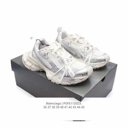 公司级 巴黎世家 六层组合底balenciaga 3Xl Sneakers 巴黎世家 十代网布系带低帮走秀复古老爹运动鞋 透气网面材料和聚氨酯 磨损效果 鞋头边 - 点击图像关闭
