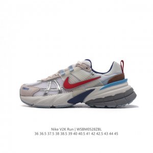 Nike 耐克 V2K Run 减震防滑 复古低帮跑步鞋 超火复古跑鞋，采用太空革组合呼吸网眼布鞋面材质，搭载正确4层组合底模，嵌入tpu加固稳定模块,双层md