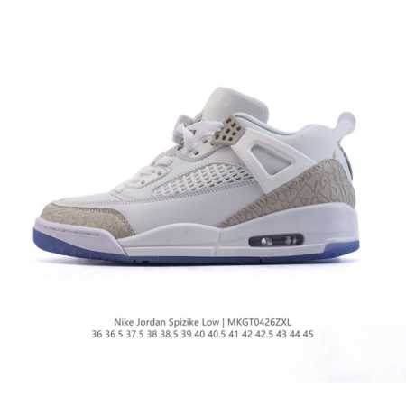 耐克 Nike Jordan Spizike Low 经典爆裂纹复古运动篮球鞋！全新低帮造型吸睛！整双鞋在融合了 Air Jordan 经典鞋款中的标志性元素之 - 点击图像关闭