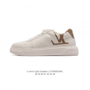 全新lv路易威登louis Vuitton Trainer Sneaker Low休闲运动文化百搭篮球板鞋 运动小白鞋厚底增高闪尾光滑牛皮平底鞋休闲鞋 时尚男女