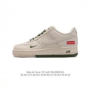 公司级 Af1耐克 Nike Air Force 1 ‘07 Low 空军一号 厚底增高百搭运动板鞋 原楦头原纸板 打造纯正空军版型，专注外贸渠道 全掌内置蜂窝