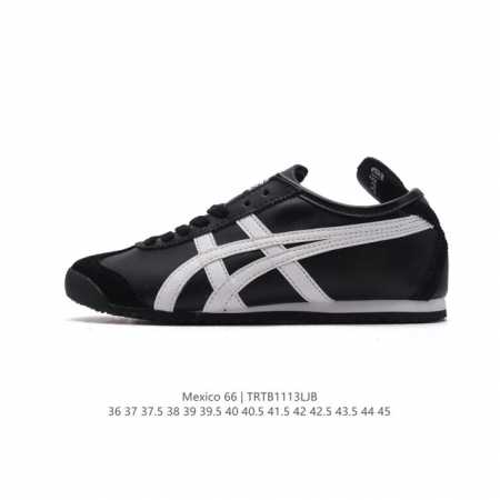 Asics 亚瑟士 男女鞋真标半码制 日产经典老牌-鬼塚虎 Onitsuka Tiger Mexico 66经典墨西哥系列复古经典百搭板鞋休闲运动鞋慢跑鞋。采用 - 点击图像关闭