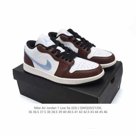 耐克 乔丹Air Jordan 1 Low Aj1 乔1 乔丹1代Aj1 低帮复古文化休闲运动篮球鞋。从1985 年面世的元年款汲取设计灵感，采用简洁大方的经典 - 点击图像关闭