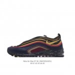 耐克nike休闲鞋 经典 气垫 Air Max 97 子弹气垫低帮运动鞋。Air Max '97 运动跑鞋以流线型鞋身和卓越科技为热爱运动的你造就全方位防护，强