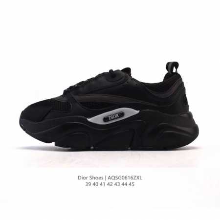 Dior 迪奥 高奢品牌 彰显高级气质 Dior 运动鞋低帮系列复古休闲鞋时尚慢跑鞋厚底老爹鞋圆头系带 运动跑鞋 生活休闲鞋 男款 时髦单品 时尚百搭 复古老爹 - 点击图像关闭
