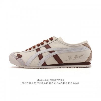 公司级 真标 Asics 亚瑟士 男女鞋 配足弓鞋垫 日产经典老牌-鬼塚虎 Onitsuka Tiger Mexico 66经典墨西哥系列复古经典百搭板鞋休闲运