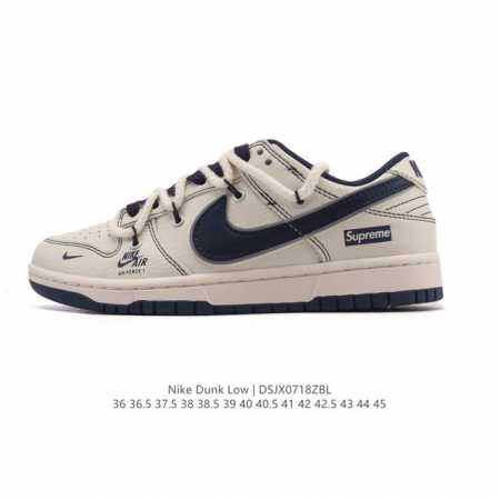 真标 耐克 Nike Sb Dunk Low Pro 女款运动鞋复古板鞋 解构绑带 双鞋带。采用柔软皮革鞋面，经久耐穿，塑就如元年款 Dunk 般的复古质感。鞋 - 点击图像关闭