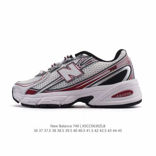 New Balance Mr740 Nb新百伦系列复古老爹风休闲运动慢跑鞋。采用轻质牛剖革拼接透气网眼衬垫织物鞋面材质 T-Beam大底提供足步弓支撑 保持步态
