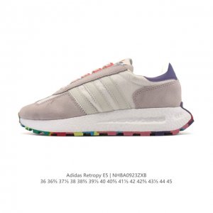 阿迪达斯 新款 三叶草 厚底 Adidas Retropy E5 新款 爆米花 低帮经典运动鞋潮厚底增高男女士慢跑鞋。以70年代经典跑步鞋为灵感，新鲜演绎复古造