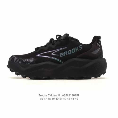 新品公司级 布鲁克斯 Brooks 男女子Caldera 8山啸越野跑鞋。Brooks Caldera 8 是一款专为长距离越野跑设计的跑鞋，以其卓越的缓震性能