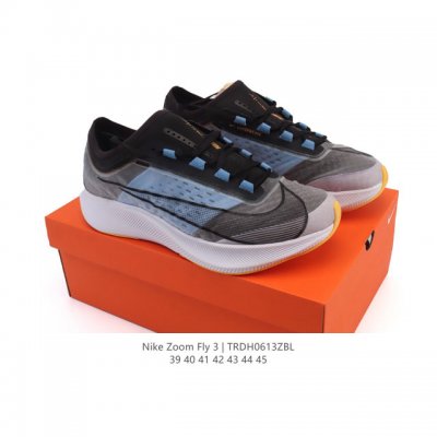 耐克 Nike Zoom Fly 3男子公路竞速跑步鞋厚底时尚休闲运动鞋，从 Vaporfly 汲取灵感，Nike Zoom Fly 3 男子公路竞速跑步鞋为长