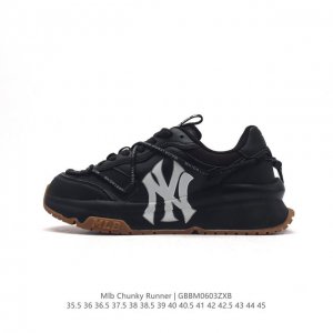 全新2023新款，Ny美国榄球洋基队new York Yankees X Mlb Chunky Runner Liner 莱纳系列低帮厚底老爹风透气舒适皮面休闲