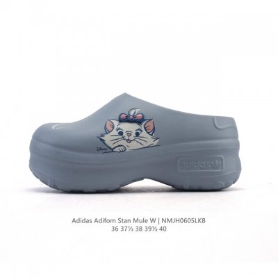 公司级 阿迪达斯 Adidas Adifom Hello Kitty 猫 蝴蝶结装饰品 夏季沙滩涉水百搭休闲拖凉拖鞋 超厚底增高 女鞋包头凉拖鞋。采用超轻95%