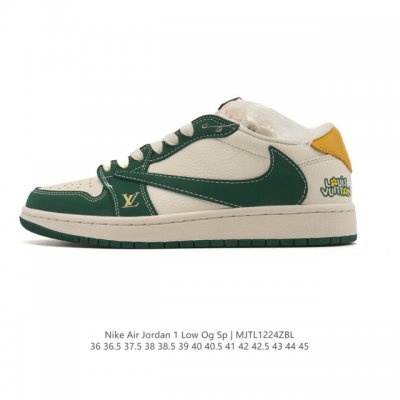 真标 耐克 Nike Air Jordan 1 Low Og Sp Military Blue Aj1乔1倒勾 2025年新款 低帮篮球鞋 Aj1 乔丹1代 A