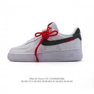 200 耐克 Nike Air Force 1 '07 Low 2025新年新款 空军一号含气垫 中国结鞋带 小白鞋 低帮百搭厚底增高休闲运动板鞋。柔软、弹性十