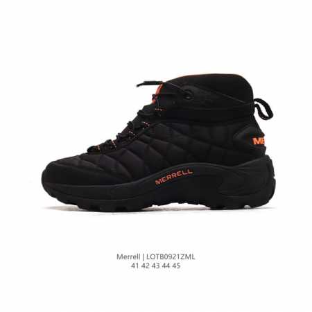 公司级 迈乐 Merrell 登山靴 户外徒步鞋 时尚运动鞋 这款鞋采用纯手工定制工艺，提供舒适的足部贴合和脚趾预留空间，防止摩擦和受伤。鞋带 %可回收，鞋身轻 - 点击图像关闭